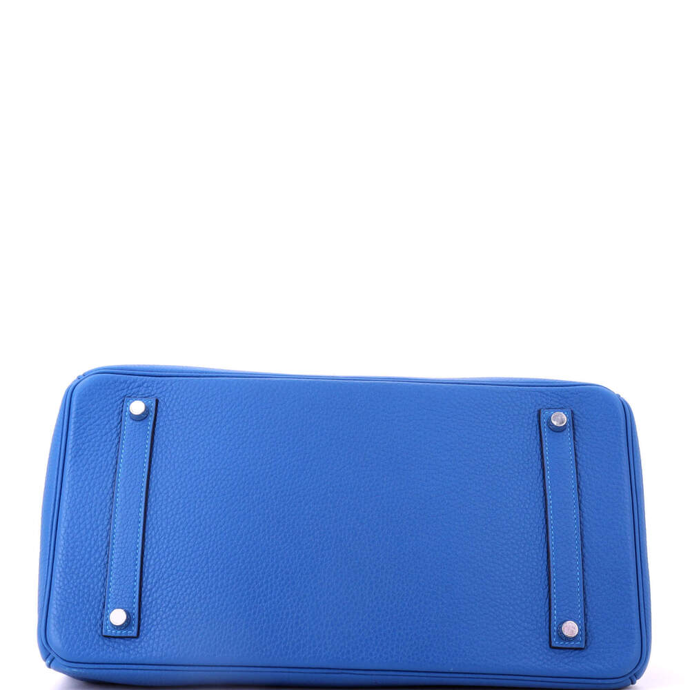 Hermes Birkin 35 Blue Clemence with Palladium Hardware - Picture 4 of 8